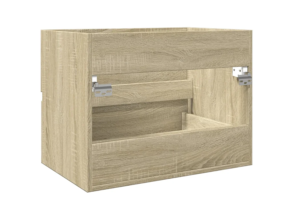 Armario de lavabo contrachapada roble Sonoma 60x38,5x45 cm