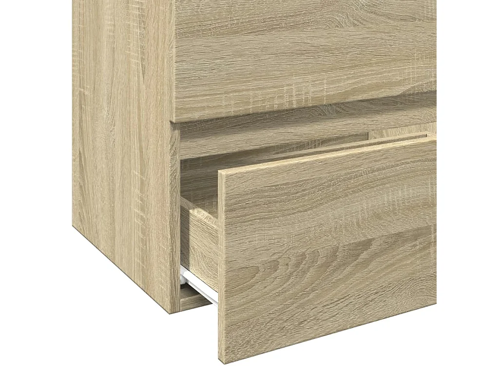 Armario de lavabo contrachapada roble Sonoma 60x38,5x45 cm