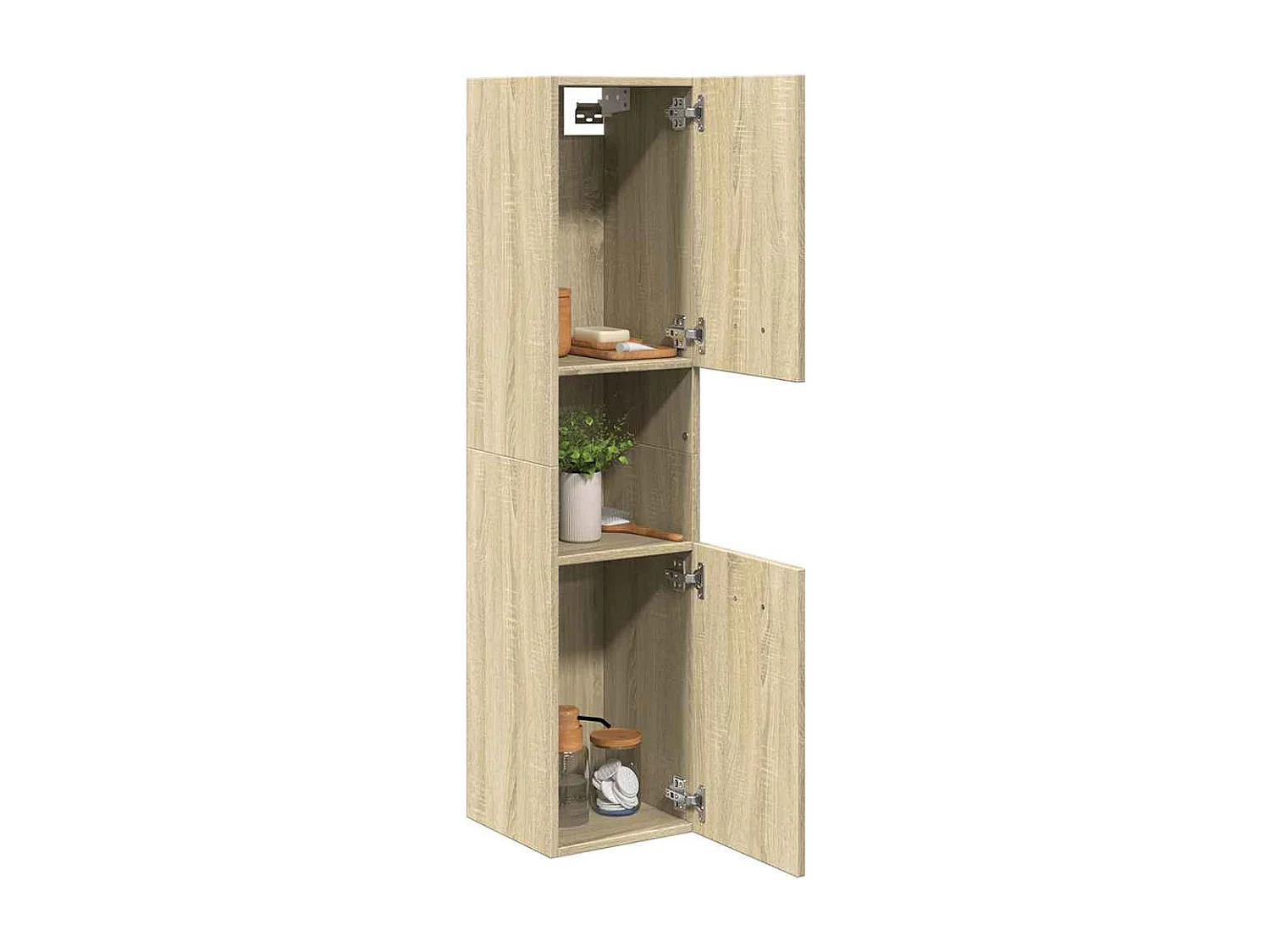 Armoire de salle de bain Chêne sonoma 30x30x130 cm Aggloméré