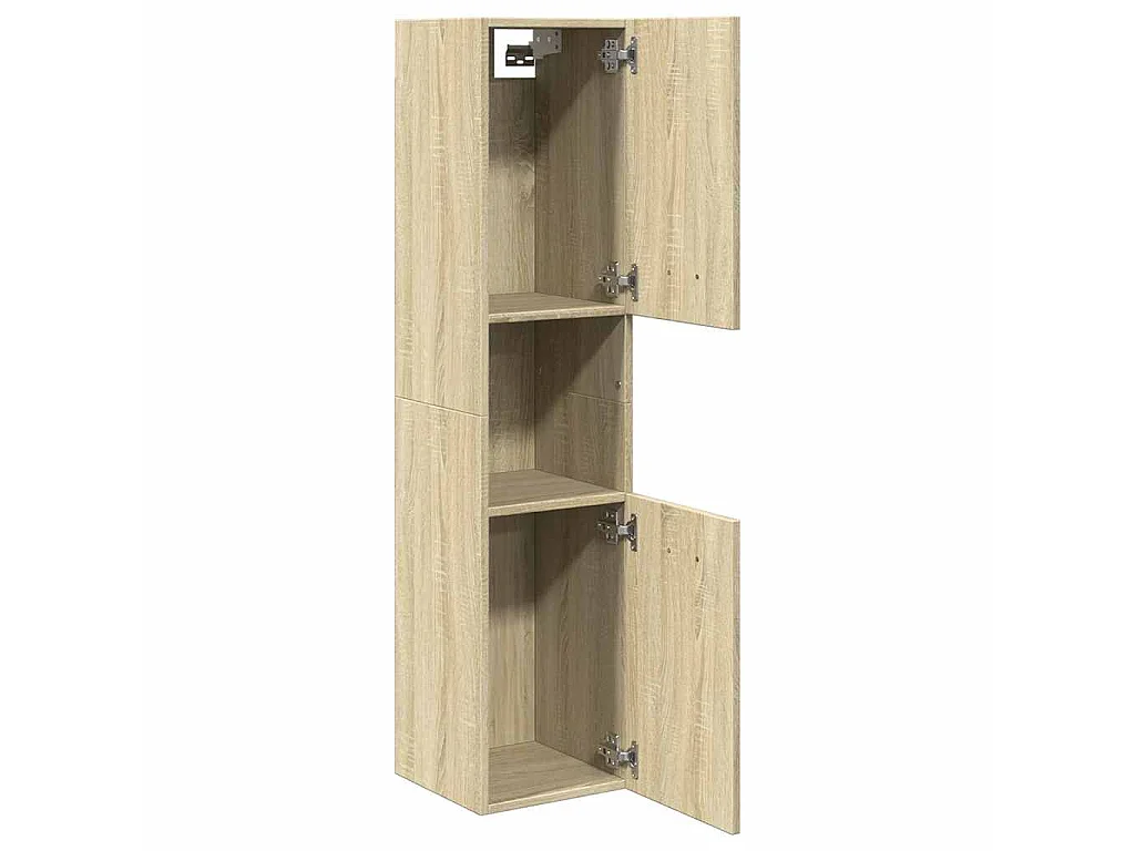 Armoire de salle de bain Chêne sonoma 30x30x130 cm Aggloméré