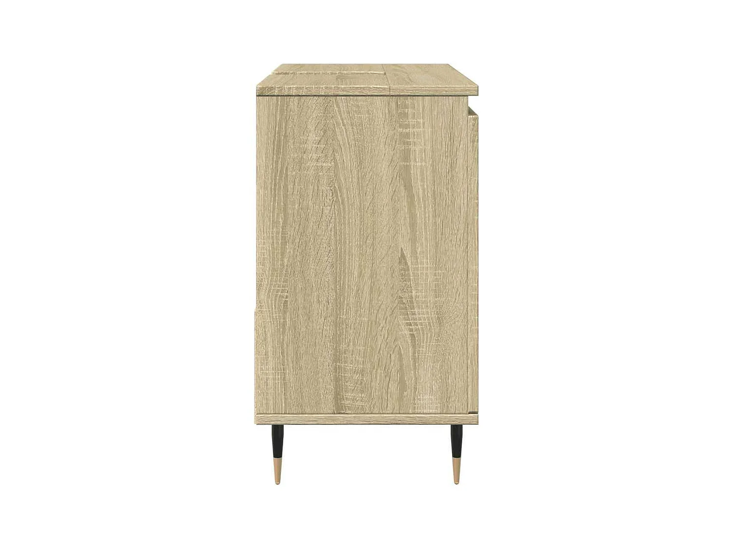 Armoire lavabo de salle de bain chêne sonoma bois d'ingénierie