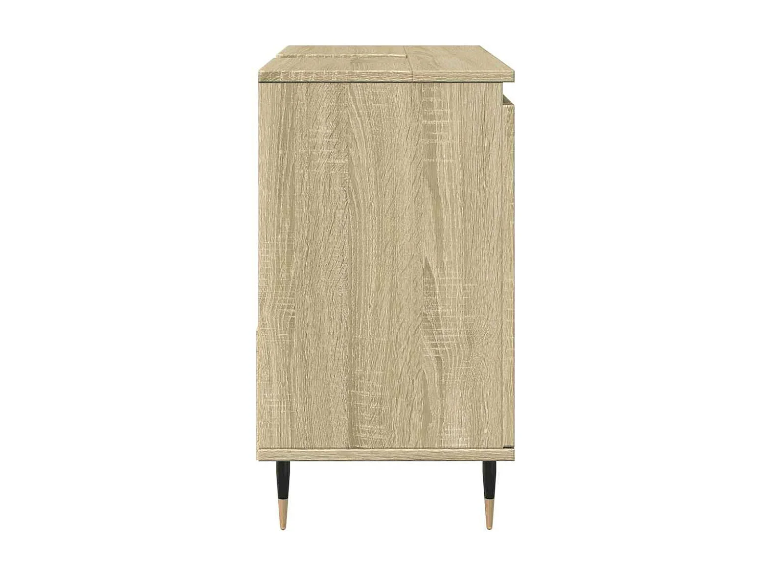 Armoire lavabo de salle de bain chêne sonoma bois d'ingénierie