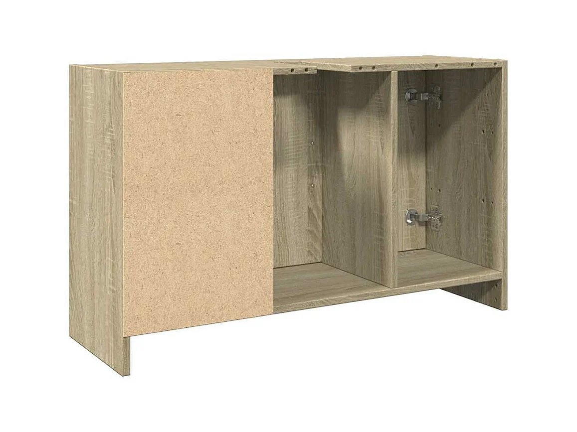 Wastafelkast 90x29x55 cm bewerkt hout sonoma eikenkleurig