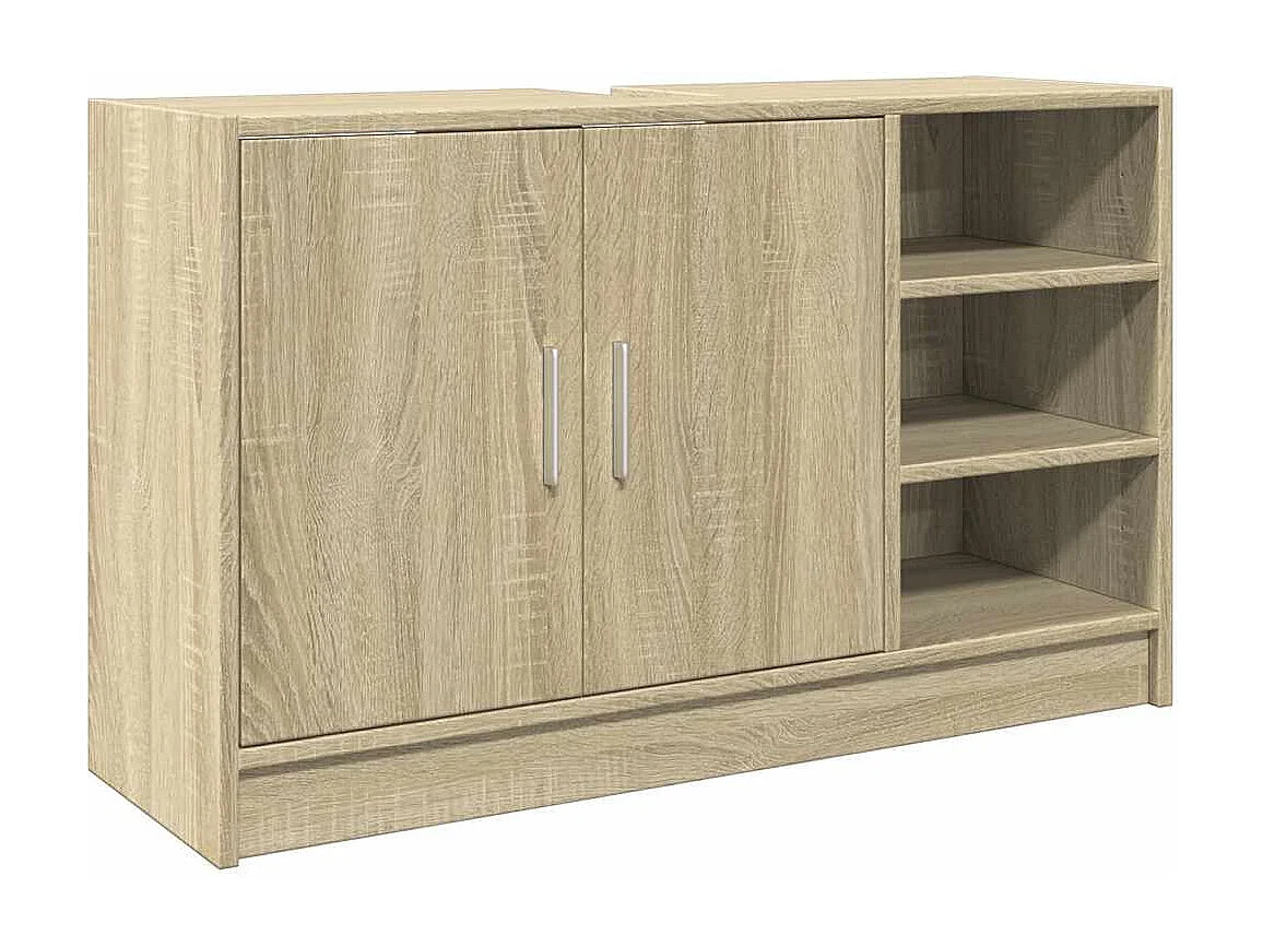 Armoire d'évier chêne sonoma 90x29x55 cm bois d'ingénierie