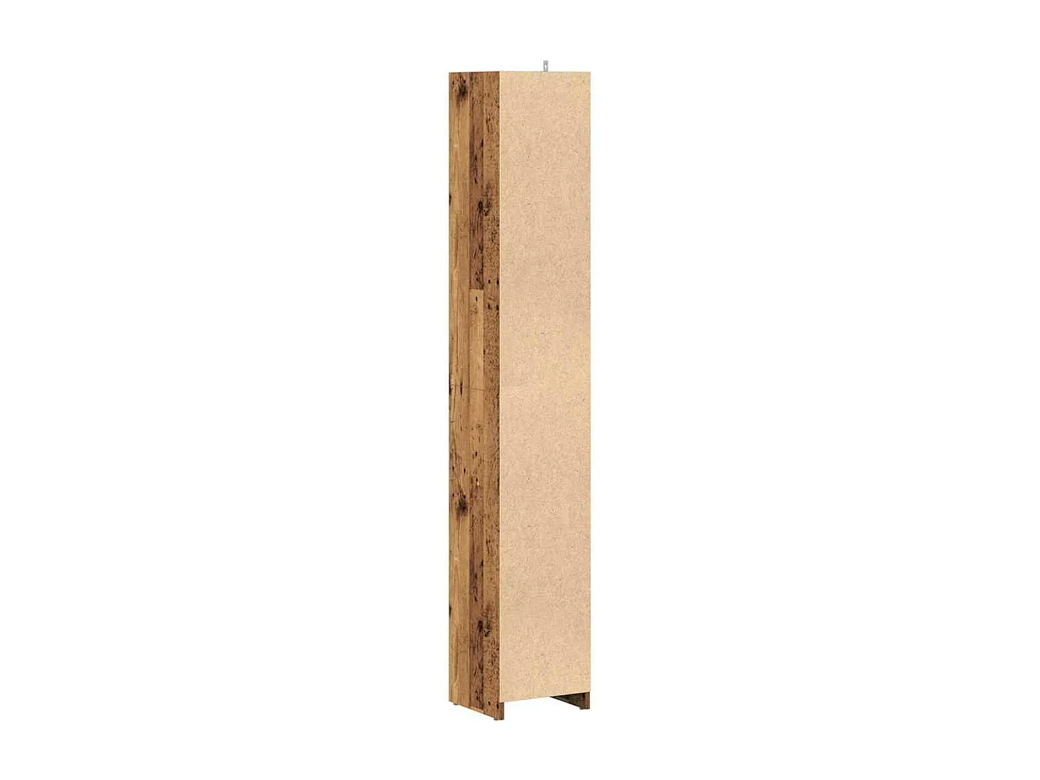 Badkamerkast 30x30x183,5 cm bewerkt hout oud houtkleurig