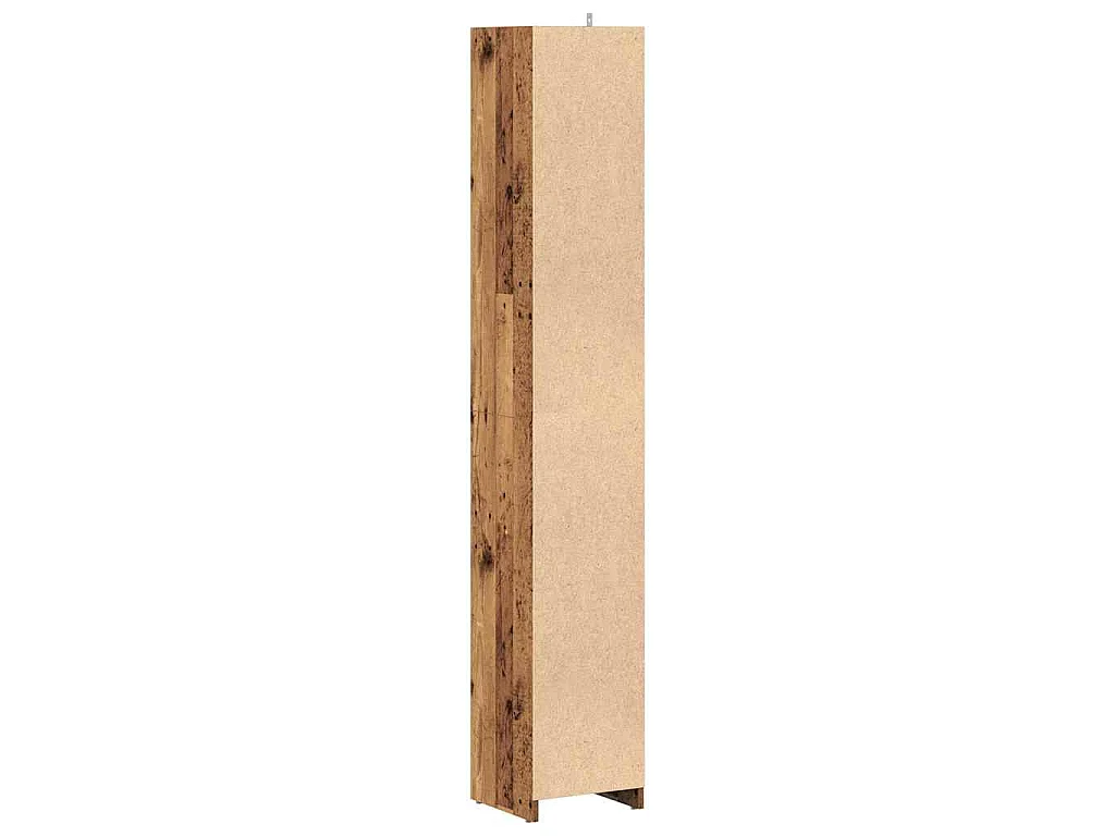 Armoire salle de bain vieux bois 30x30x183,5 cm bois ingénierie