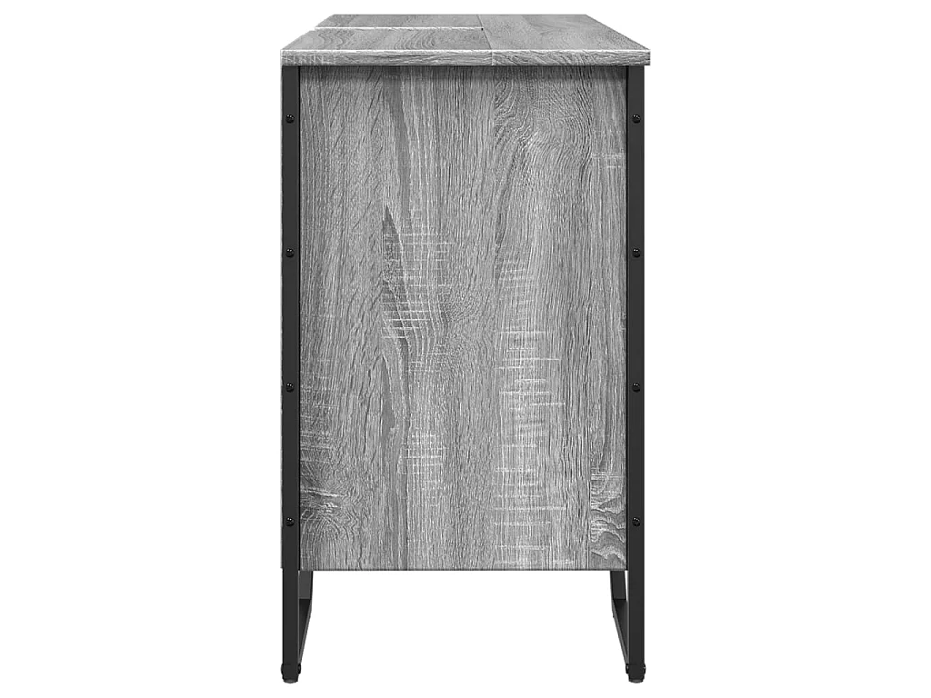 Móvel p/ lavatório 91x35x60cm derivados madeira cinzento sonoma