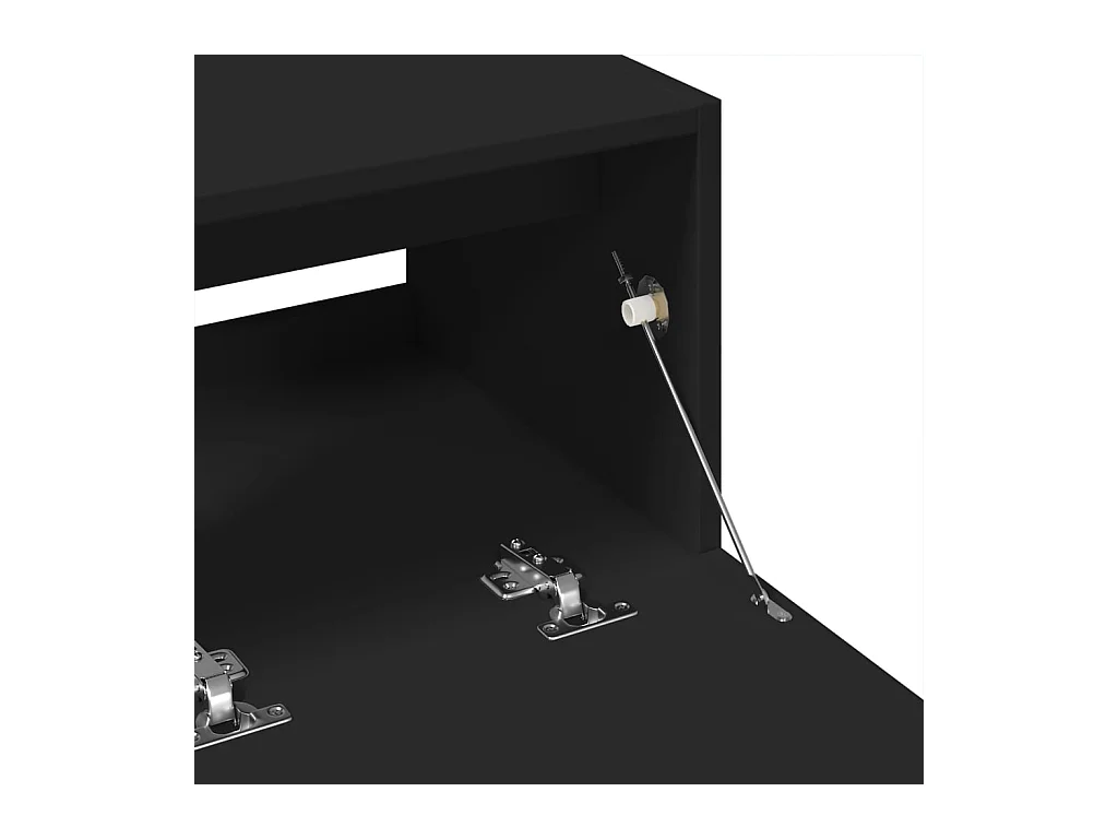 Armoire d'évier noir 78x37x59 cm bois d'ingénierie