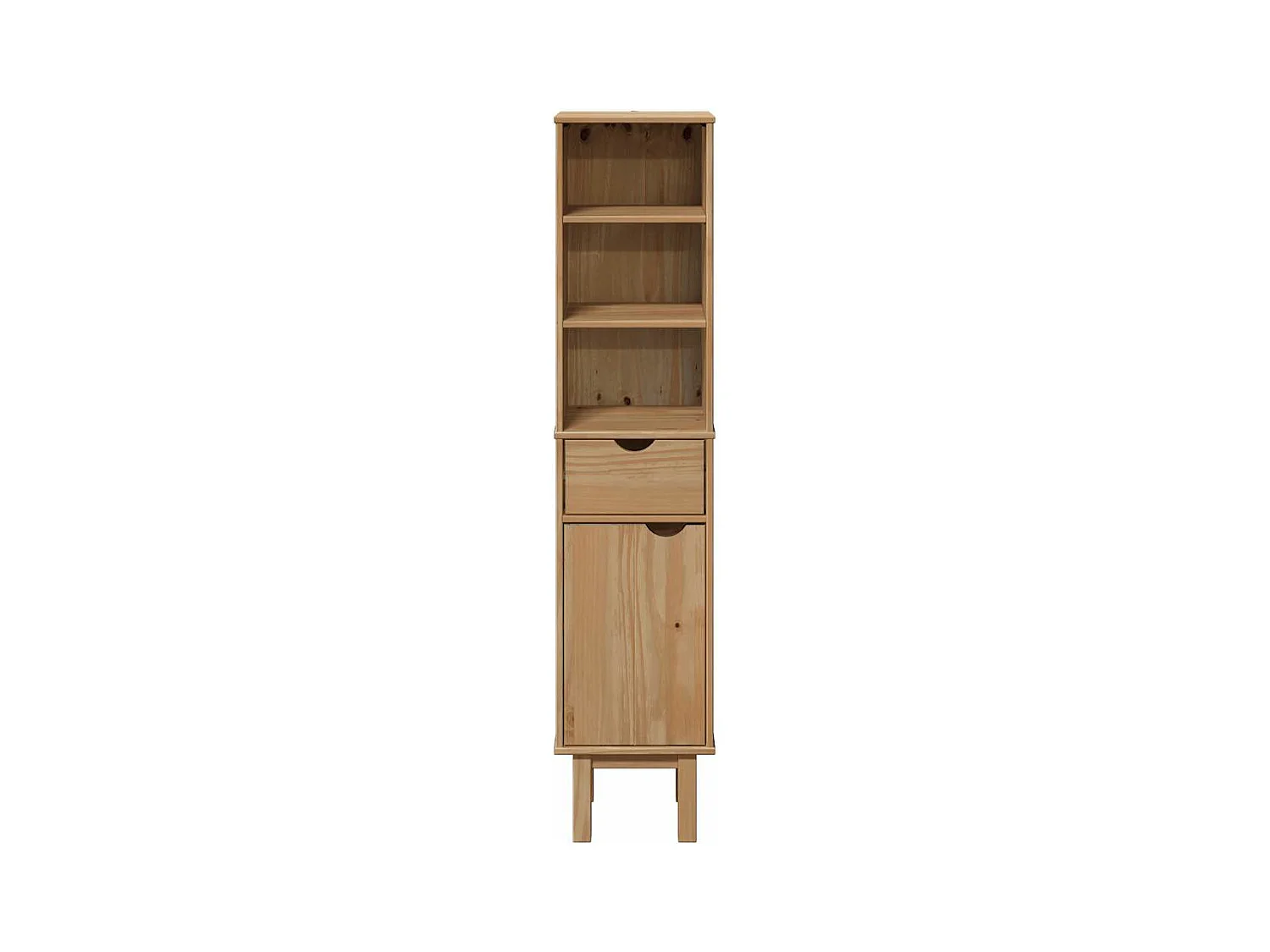 Armoire de salle de bain OTTA 35x30x159 cm bois massif de pin