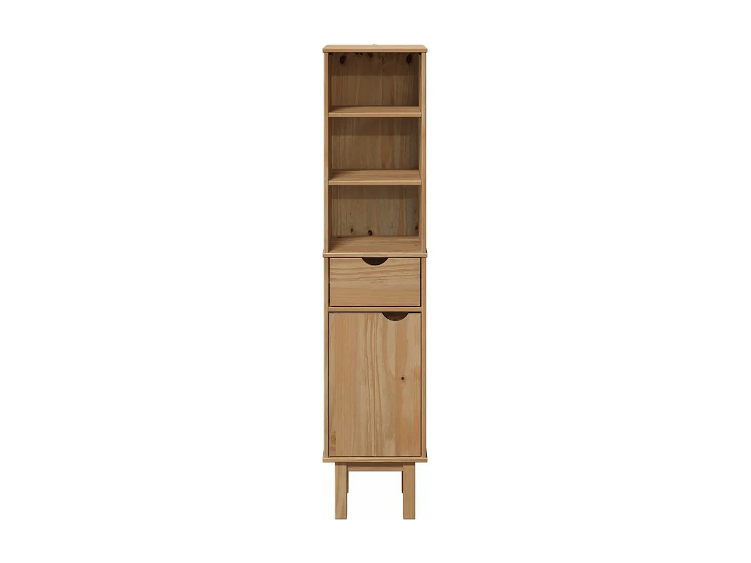 Mueble de baño OTTA madera maciza de pino 35x30x159 cm