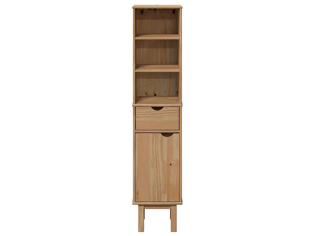 Armoire de salle de bain OTTA 35x30x159 cm bois massif de pin