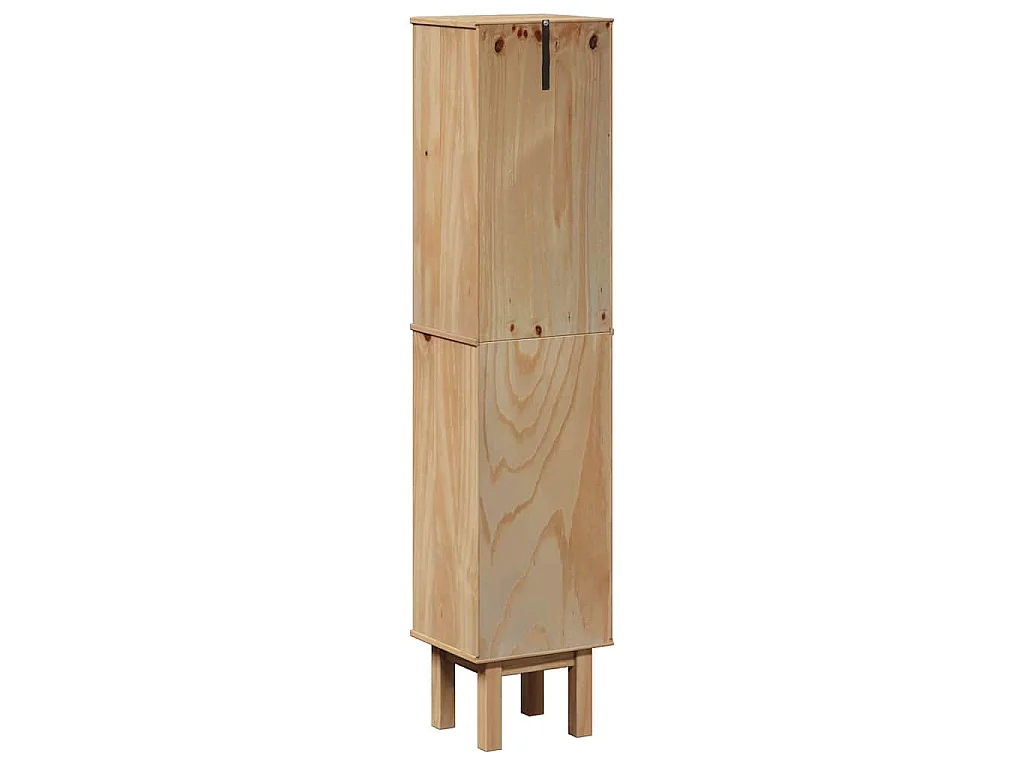 Armoire de salle de bain OTTA 35x30x159 cm bois massif de pin