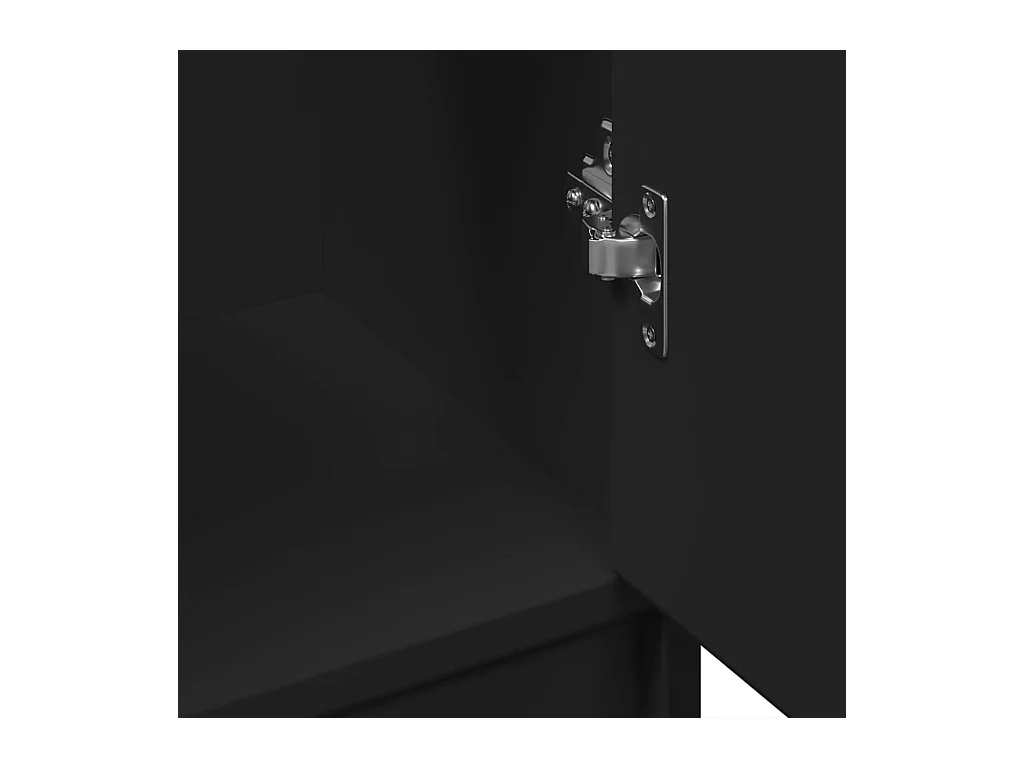 Armário de lavatório 63x29x55 cm derivados de madeira preto