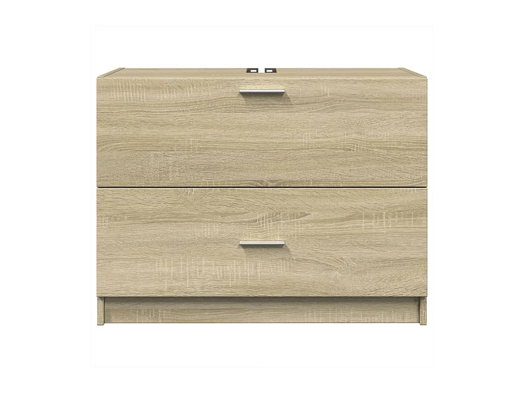 Armario de lavabo madera de ingeniería roble Sonoma 78x37x59 cm