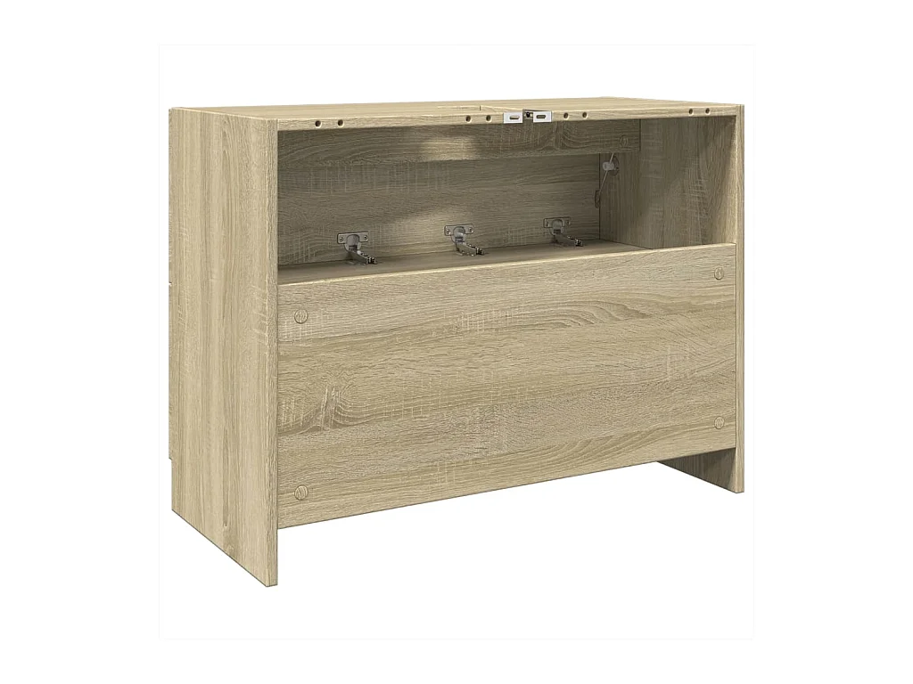 Armario de lavabo madera de ingeniería roble Sonoma 78x37x59 cm