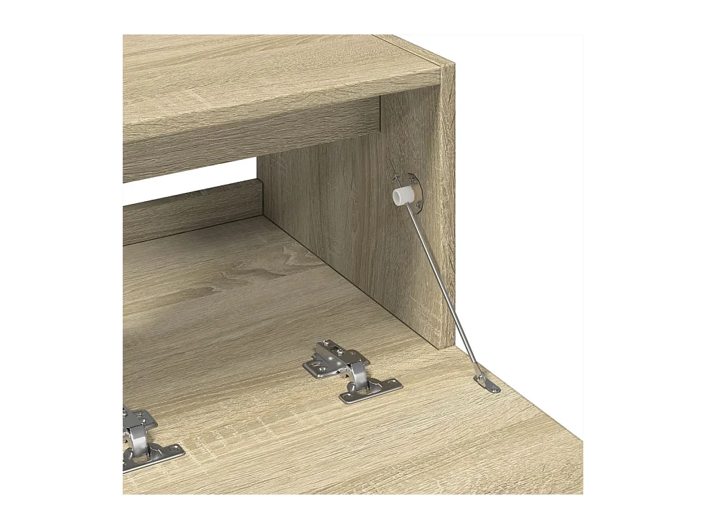 Armario de lavabo madera de ingeniería roble Sonoma 78x37x59 cm