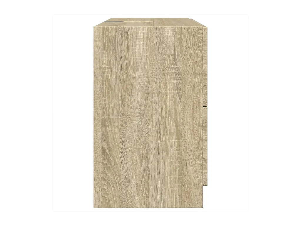 Wastafelkast 78x37x59 cm bewerkt hout sonoma eikenkleurig