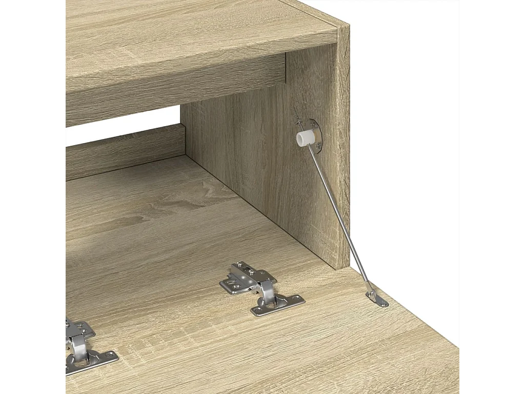Armoire d'évier chêne sonoma 78x37x59 cm bois d'ingénierie
