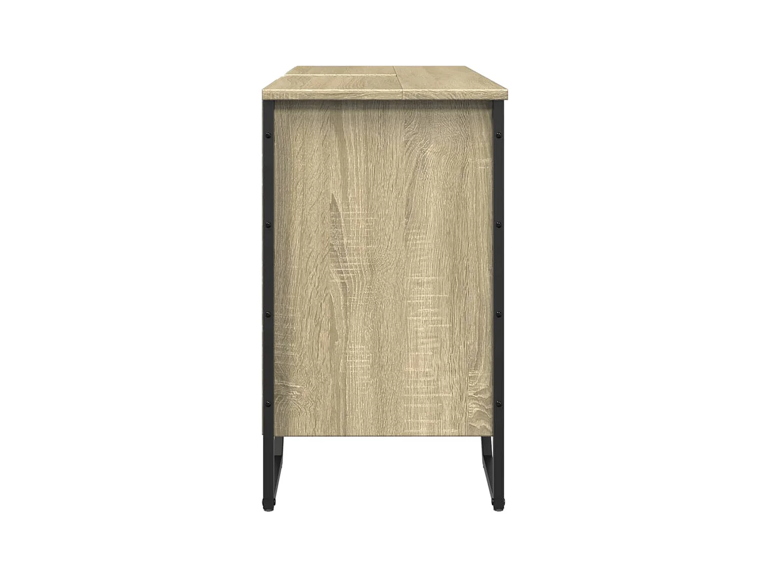 Armoire lavabo de salle de bain chêne sonoma 91x35x60 cm