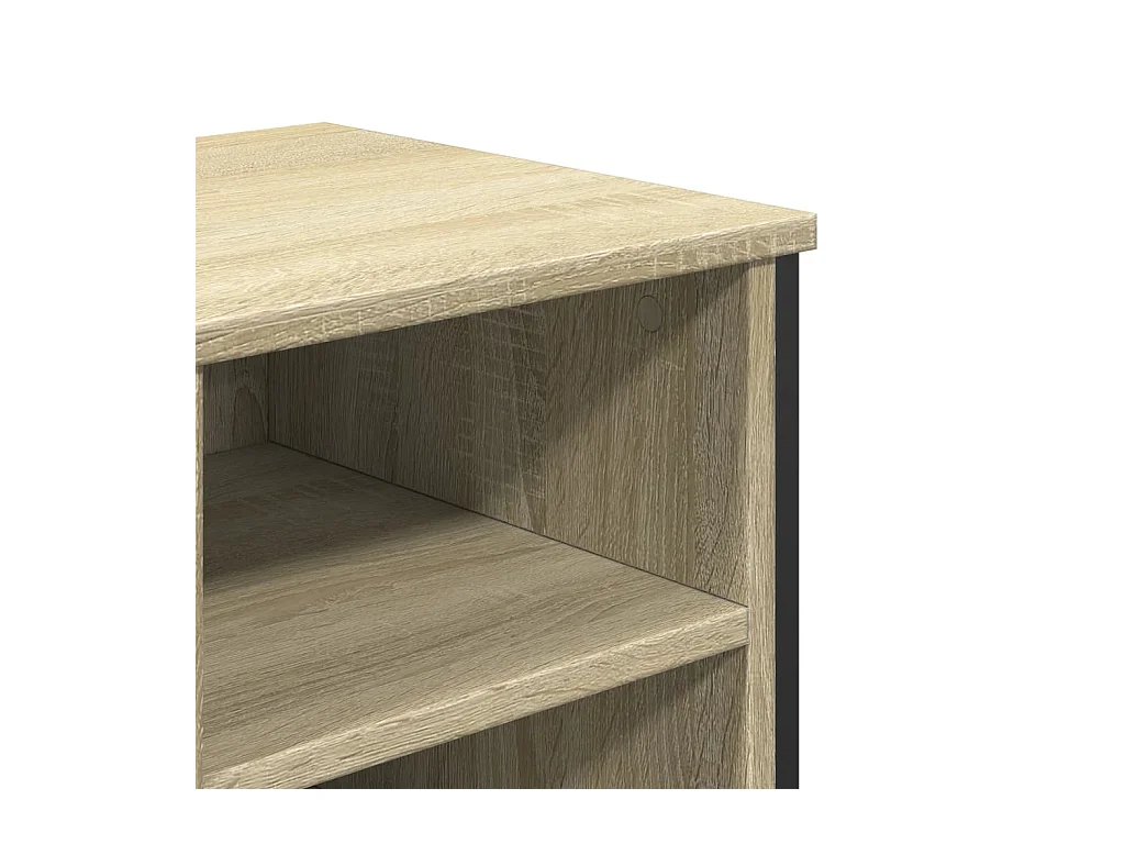 Armoire lavabo de salle de bain chêne sonoma 91x35x60 cm