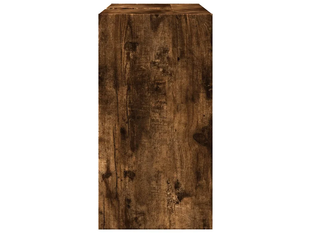 Armoire de lavabo chêne fumé 63x29x55 cm bois d'ingénierie