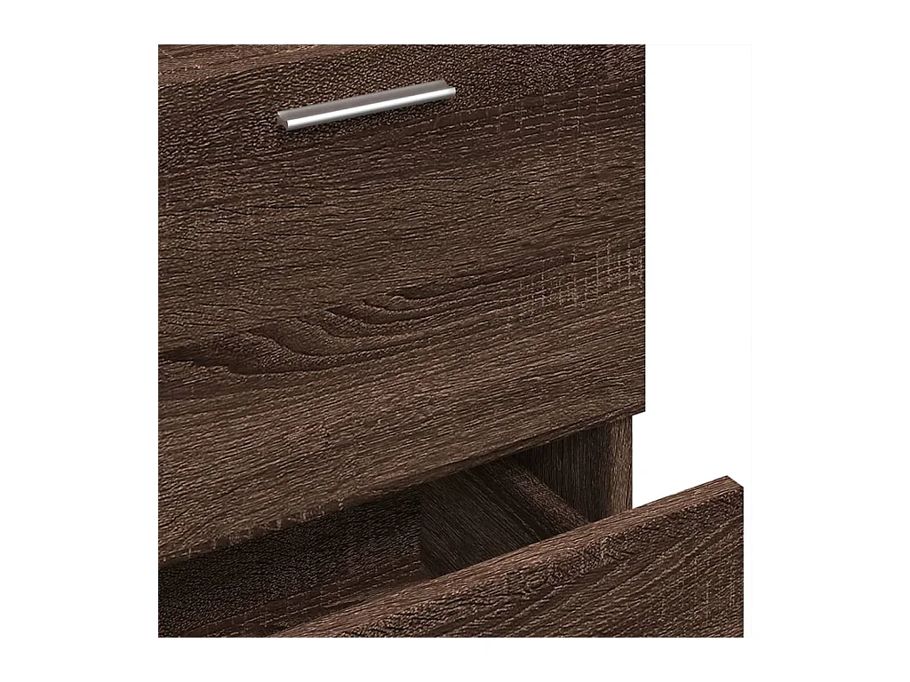 Meuble d'évier chêne marron 40x37x59 cm bois d'ingénierie