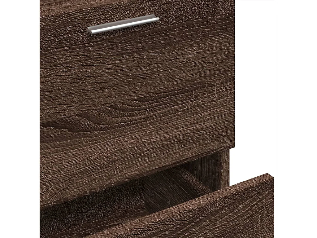 Meuble d'évier chêne marron 40x37x59 cm bois d'ingénierie