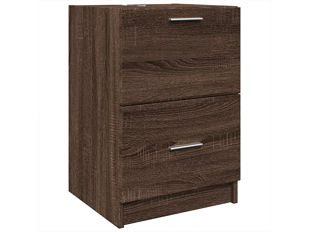Meuble d'évier chêne marron 40x37x59 cm bois d'ingénierie