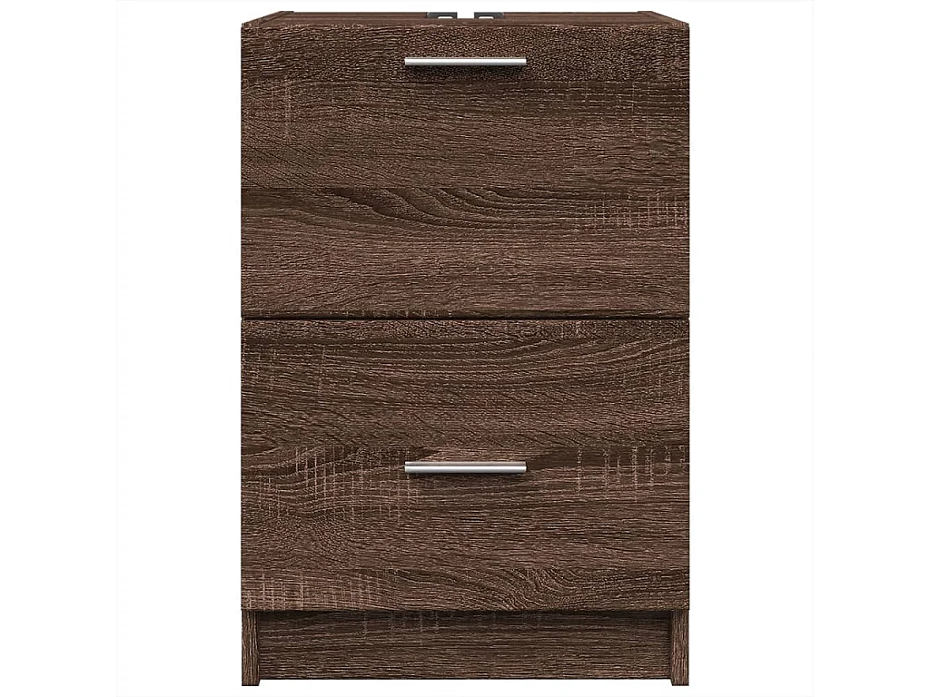 Meuble d'évier chêne marron 40x37x59 cm bois d'ingénierie