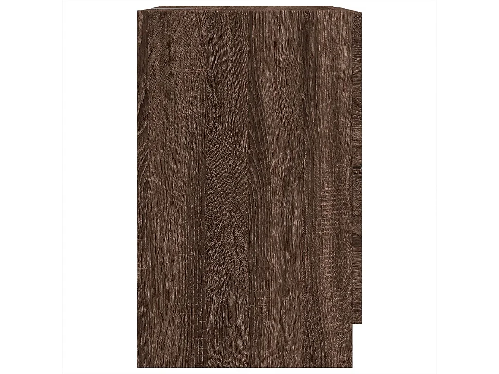 Meuble d'évier chêne marron 40x37x59 cm bois d'ingénierie