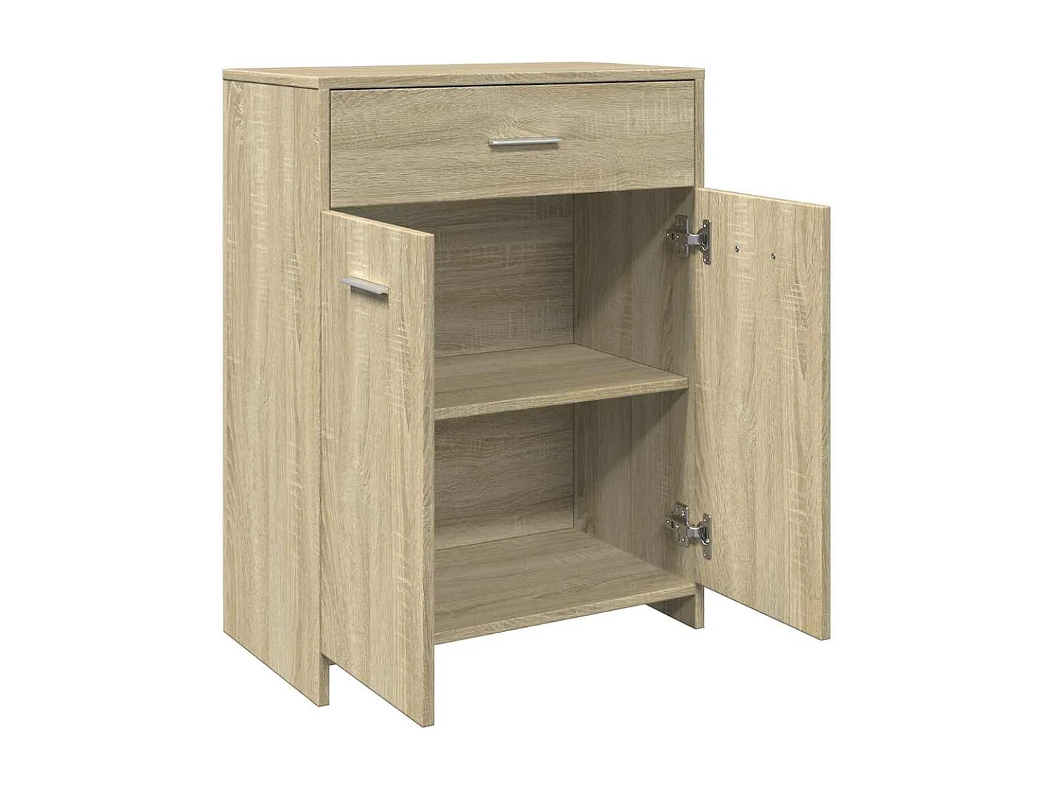 Badkamerkast 60x33x80 cm spaanplaat sonoma eikenkleurig