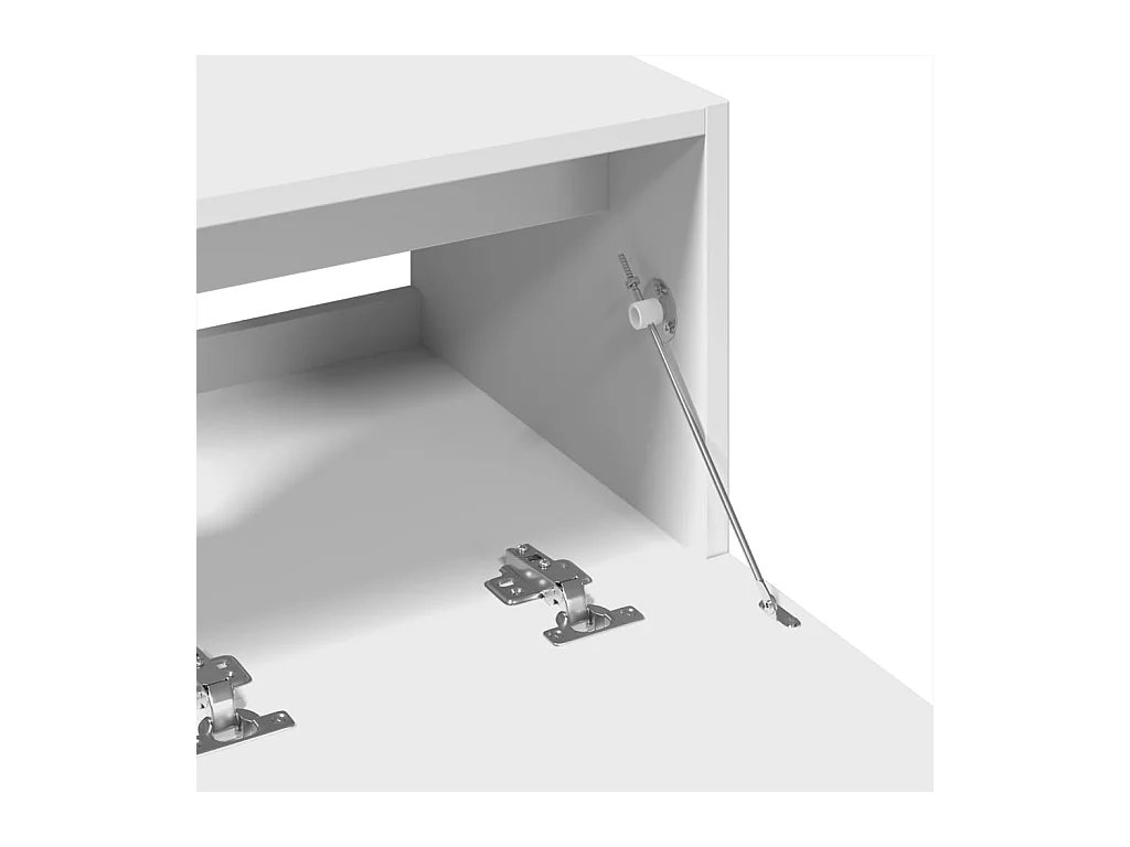 Wastafelkast 78x37x59 cm bewerkt hout wit