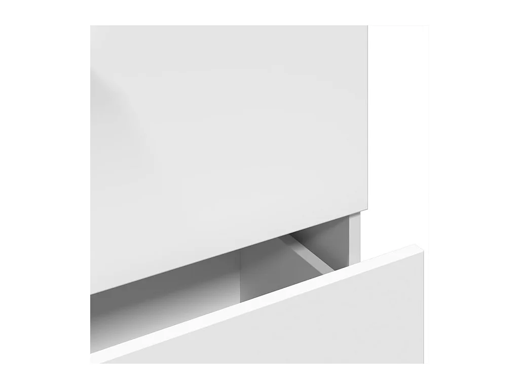 Wastafelkast 78x37x59 cm bewerkt hout wit