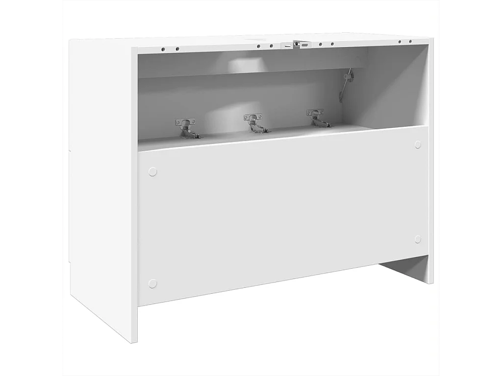 Waschbeckenunterschrank Weiß 78x37x59 cm Holzwerkstoff