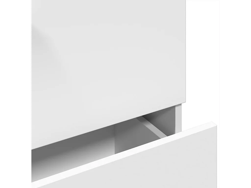 Waschbeckenunterschrank Weiß 78x37x59 cm Holzwerkstoff