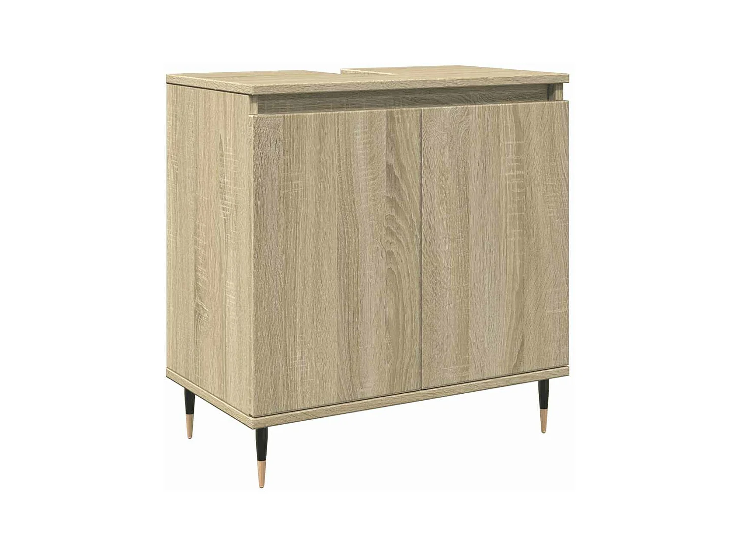 Armoire de bain chêne sonoma 58x33x60 cm bois d'ingénierie