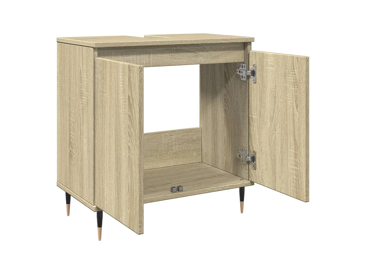 Armoire de bain chêne sonoma 58x33x60 cm bois d'ingénierie