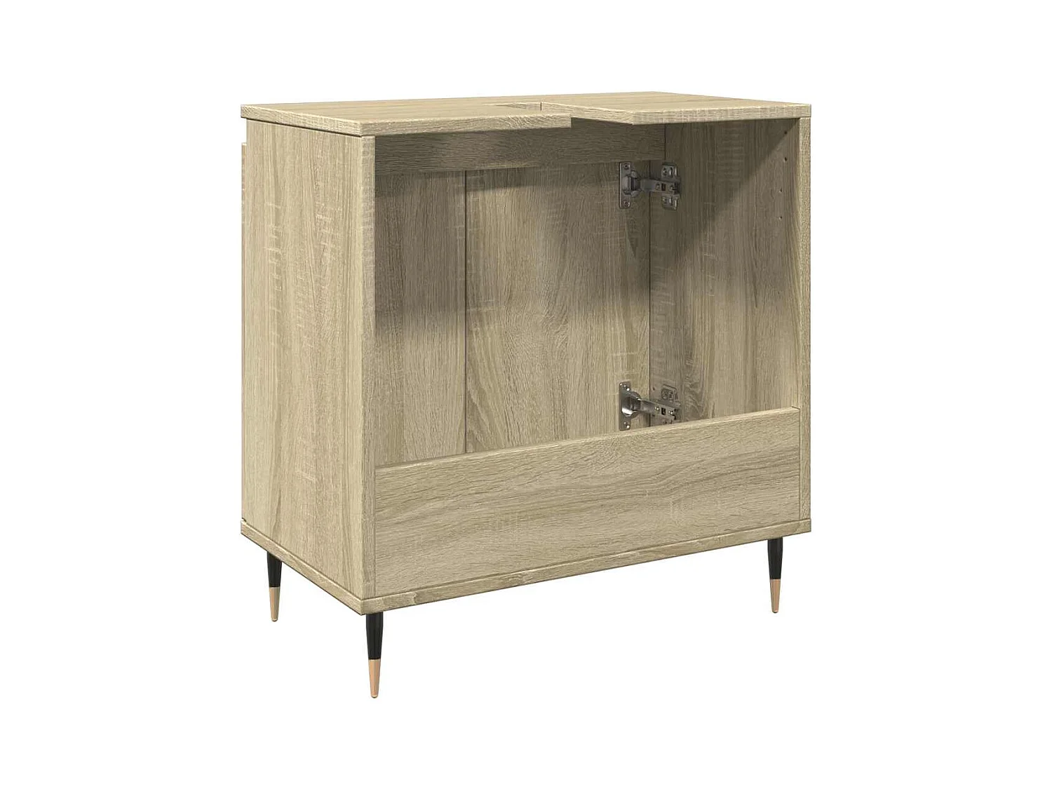 Armoire de bain chêne sonoma 58x33x60 cm bois d'ingénierie