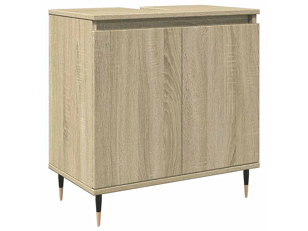 Mobile da Bagno Rovere Sonoma 58x33x60 cm in Legno Multistrato