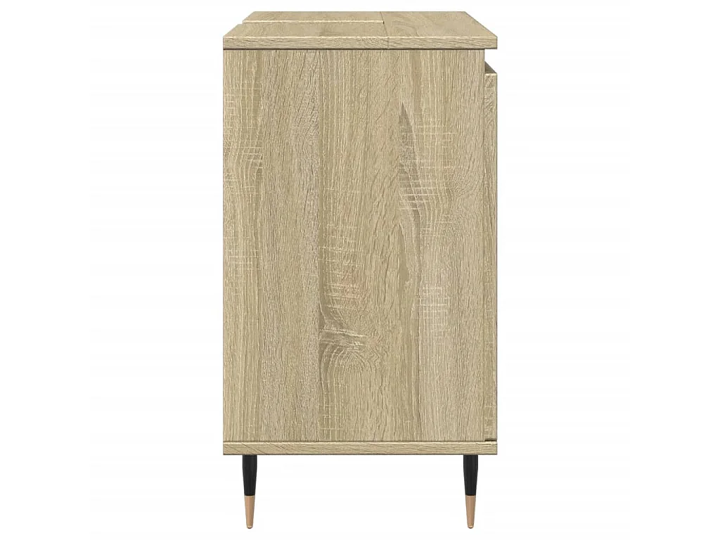 Mobile da Bagno Rovere Sonoma 58x33x60 cm in Legno Multistrato