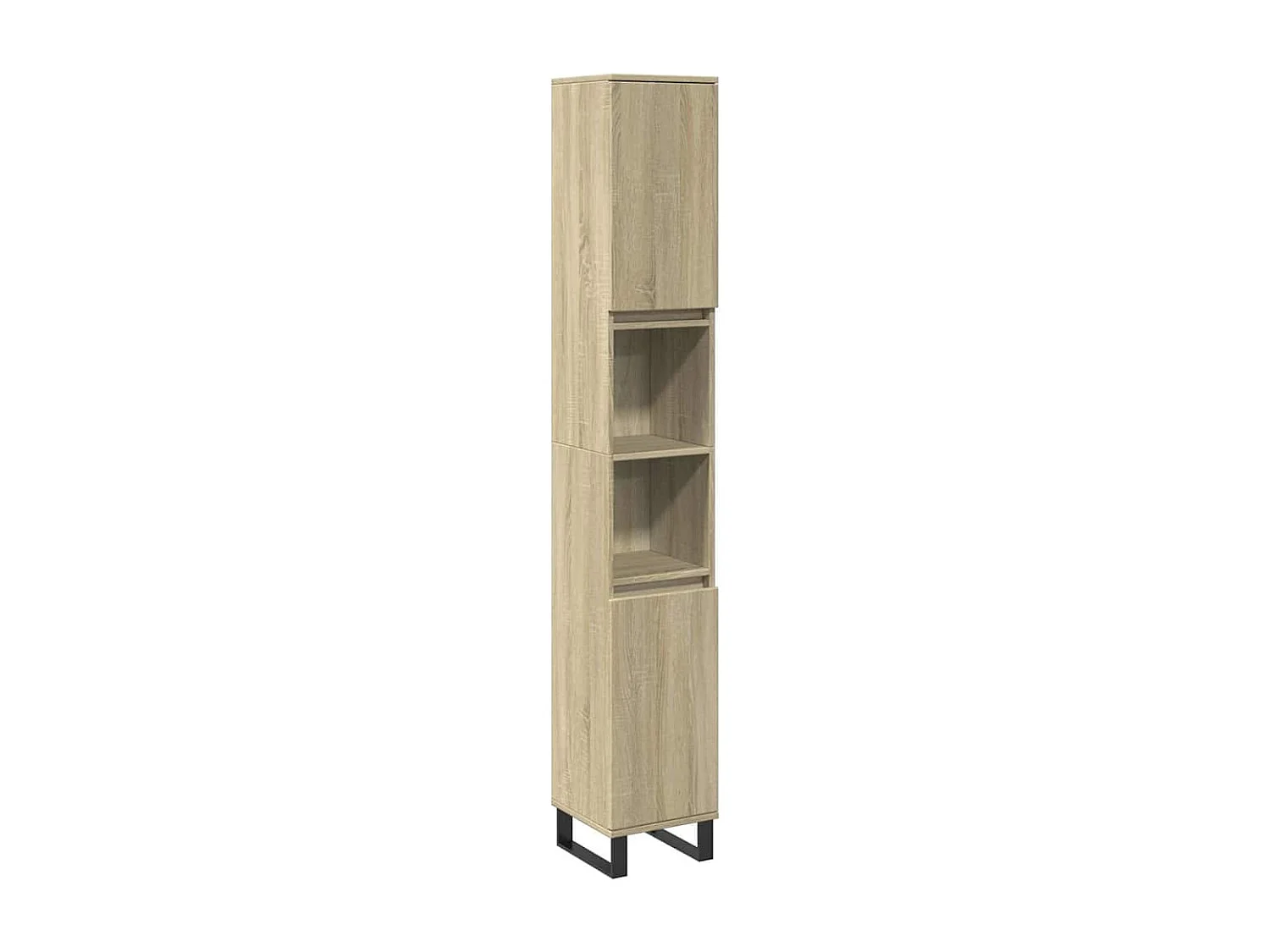 Armoire salle de bain chêne sonoma 30x30x190 cm