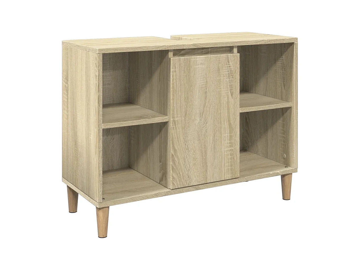 Armoire salle de bain chêne sonoma 80x33x60cm bois d'ingénierie