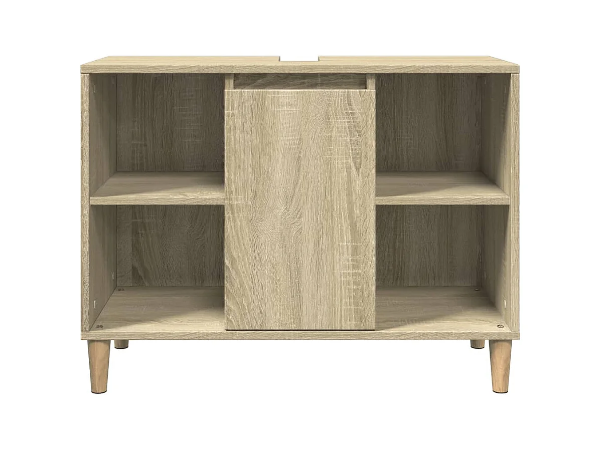 Armoire salle de bain chêne sonoma 80x33x60cm bois d'ingénierie