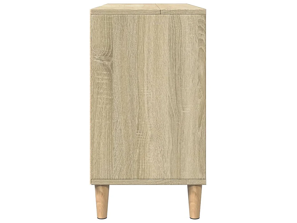 Armoire salle de bain chêne sonoma 80x33x60cm bois d'ingénierie