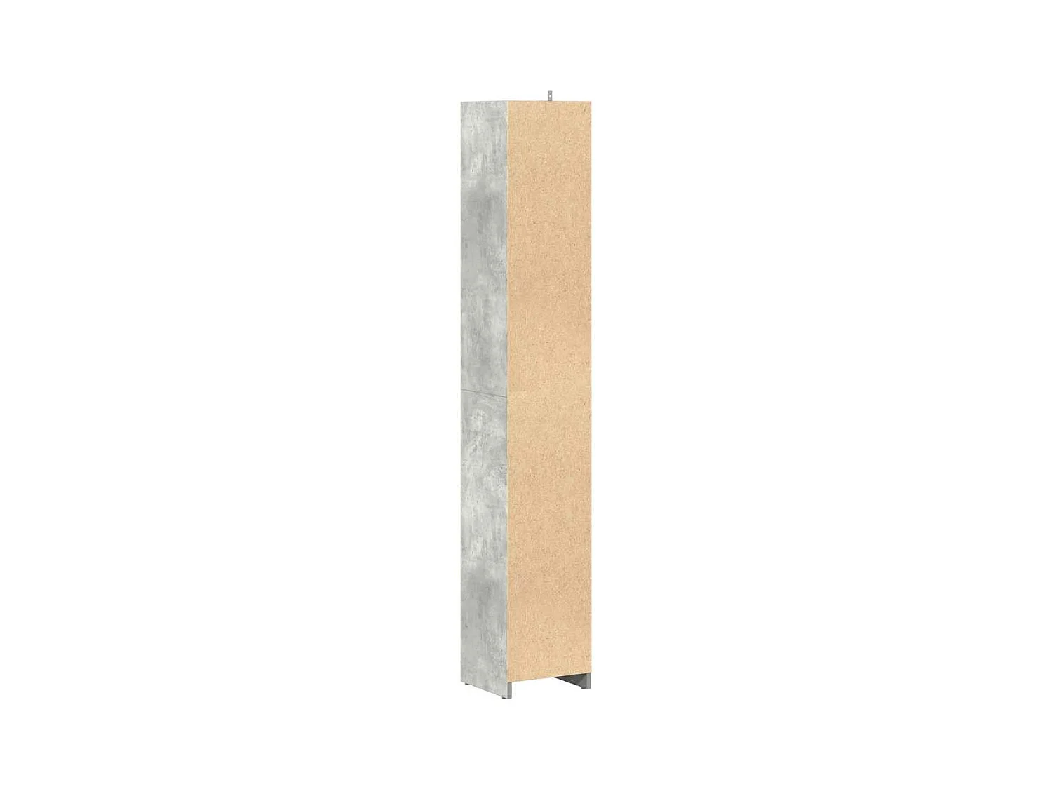 Armoire de salle de bain Gris béton 30x30x183,5 cm Aggloméré