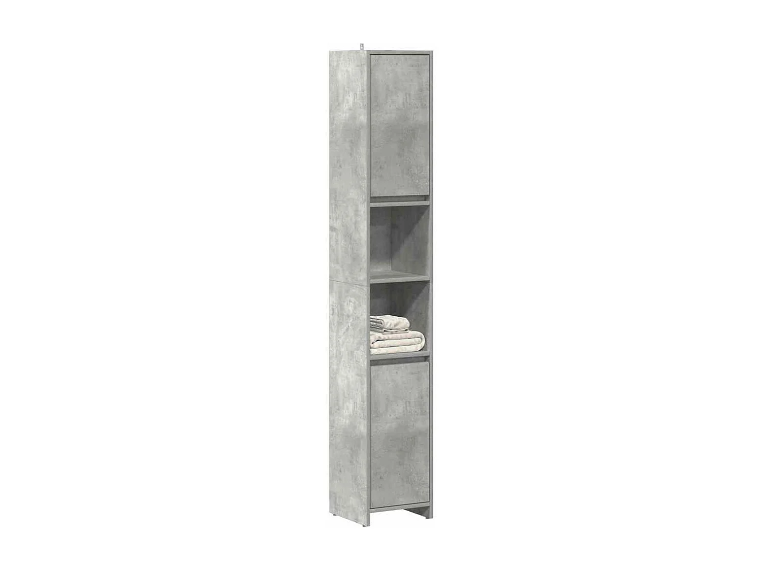Armoire de salle de bain Gris béton 30x30x183,5 cm Aggloméré