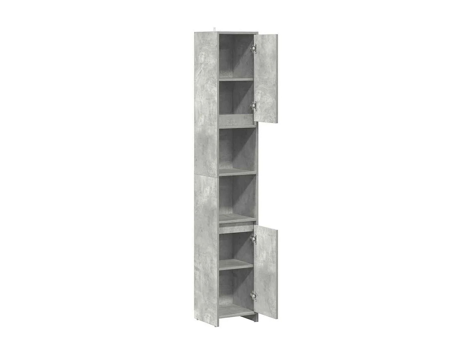 Armoire de salle de bain Gris béton 30x30x183,5 cm Aggloméré