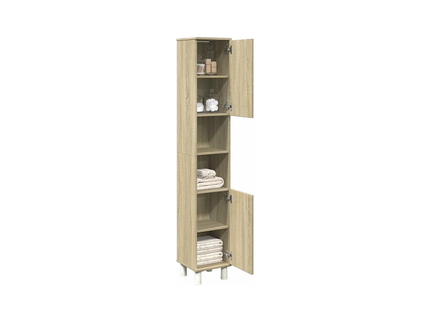 Armoire de salle de bain chêne sonoma 30,5x30x179 cm