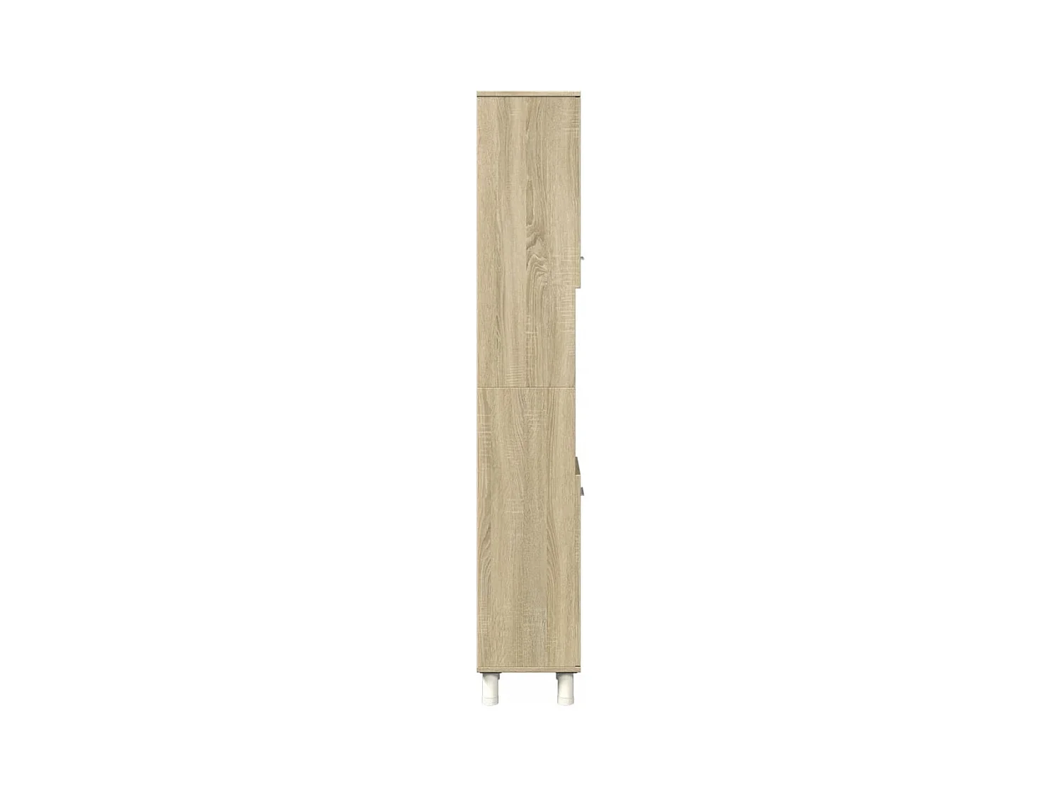 Badkamerkast 30,5x30x179 cm bewerkt hout sonoma eikenkleurig
