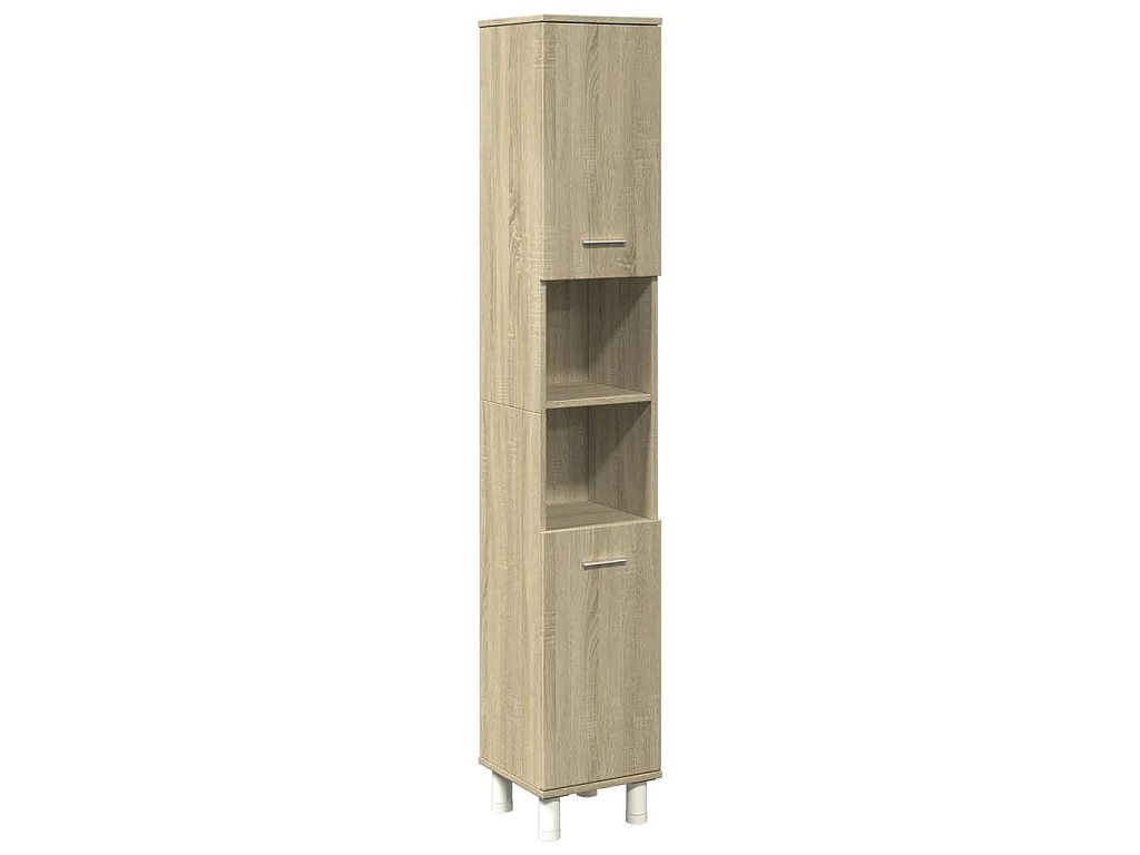Armoire de salle de bain chêne sonoma 30,5x30x179 cm